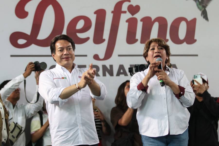 Mario Delgado pide “voto masivo” para Delfina Gómez en el Edomex