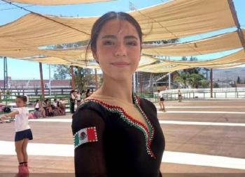 Valentina Lomas brilla en la Copa Art&iacute;stica de Patinaje de Uruguay