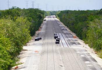 Avanzan los trabajos en el tramo 1 del Tren Maya: terminación de terraplén y preparativos para pruebas