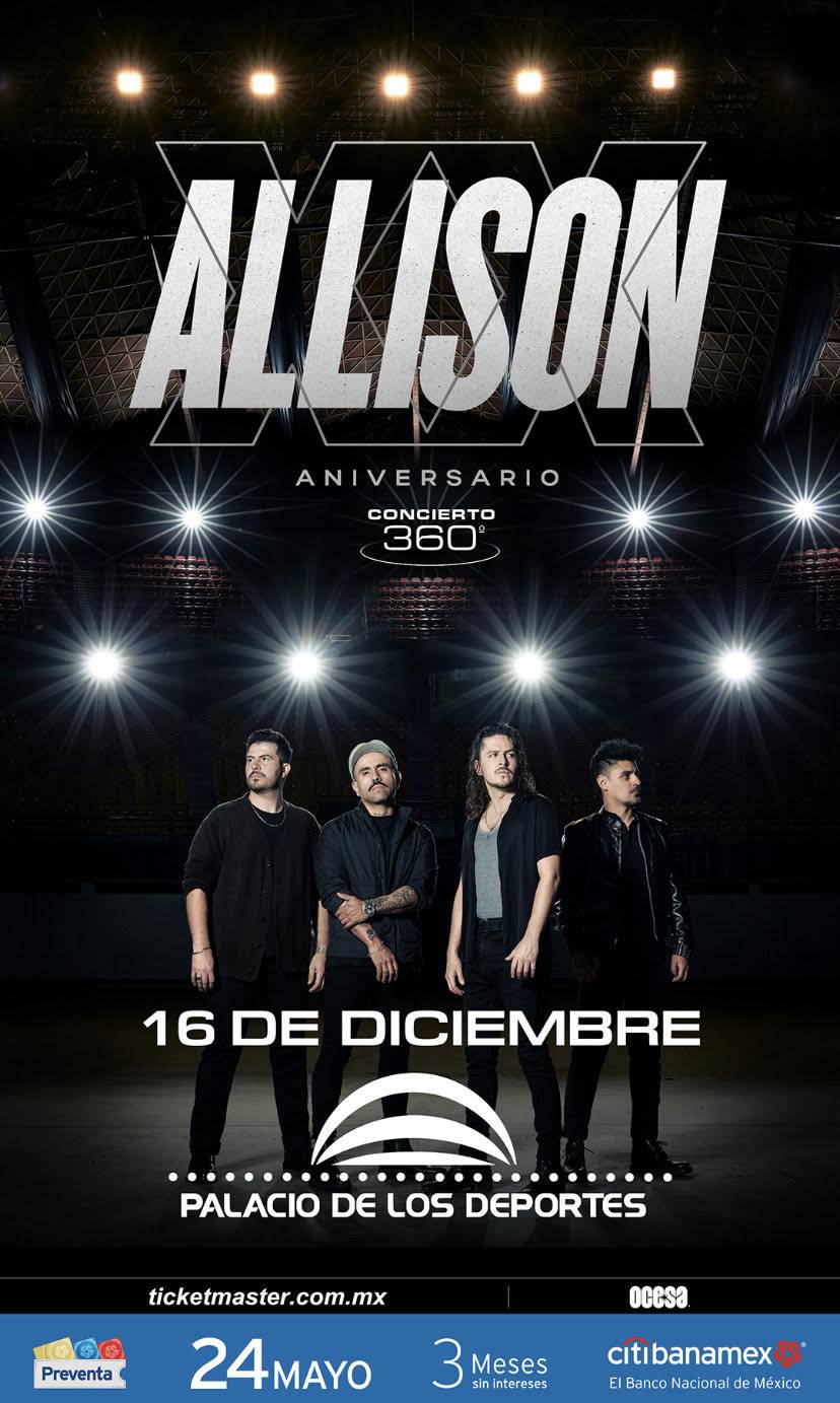 Allison festejar&aacute; 20 a&ntilde;os de carrera con especial concierto