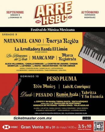 ARRE HSBC, Queridos mexicanos... ¡Bienvenidos al Festival de M&uacute;sica Mexicana m&aacute;s grande del mundo!