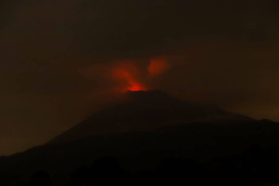 El volcán Popocatépetl se mantiene en alerta Amarillo Fase 3, según lo informado por la CNPC