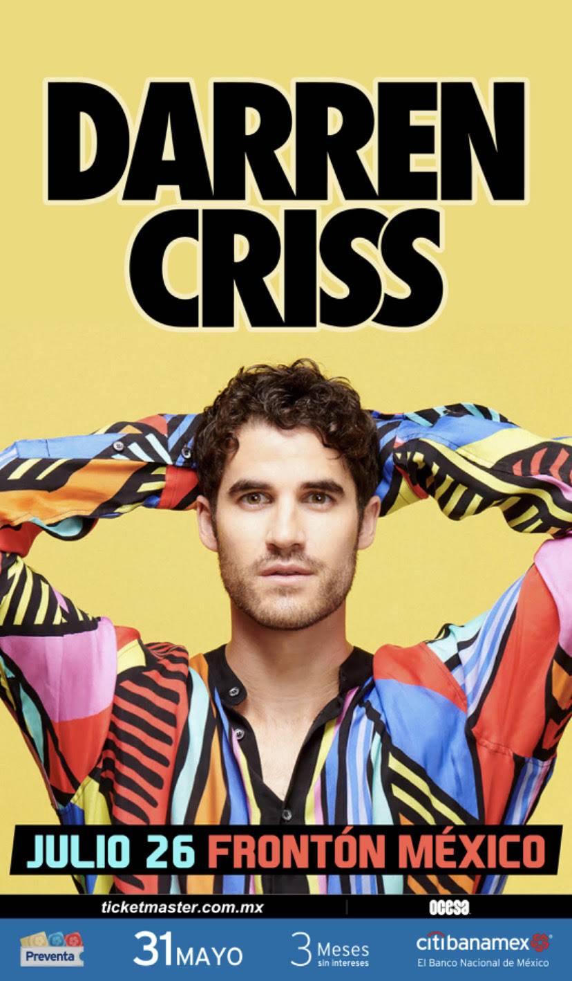 DARREN CRISS, se declara listo para tocar el corazón de todo México con su música