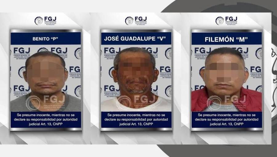 Tres individuos sentenciados a 27 años y 6 meses de prisión por homicidio en Tampico