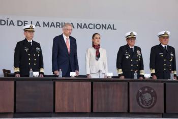 Sheinbaum asiste a Ceremonia del LXXXI Aniversario del “Día de la Marina Nacional”