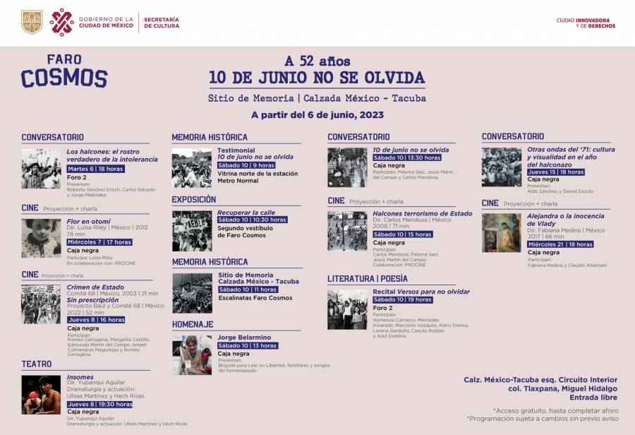 Conmemoran en CDMX “Halconazo” con actividades culturales