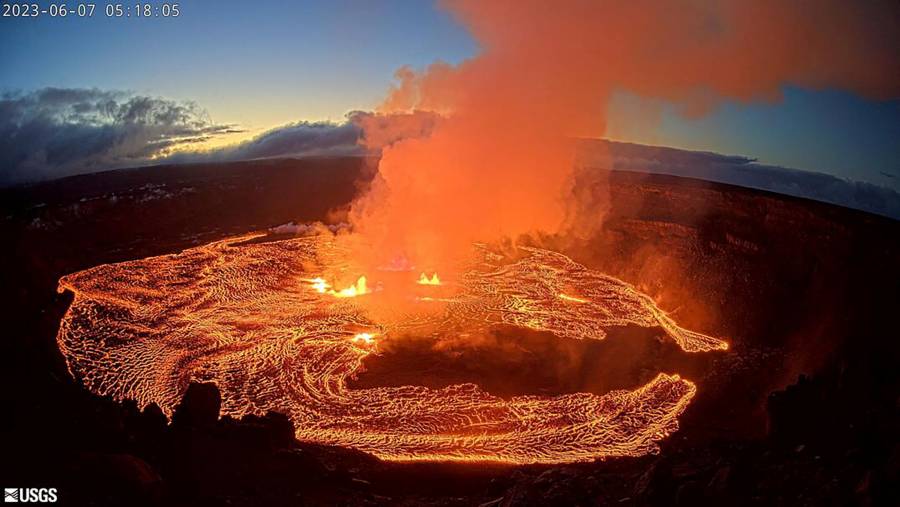 Volcán Kilauea en Hawái entra otra vez en erupcion