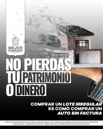 Recomienda evitar adquirir inmuebles en zonas irregulares de Tecámac
