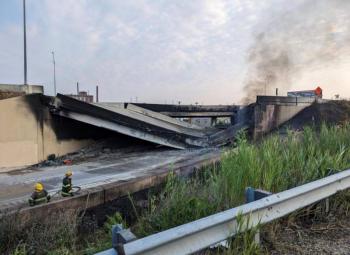 Transitada autopista de EEUU se derrumba en Filadelfia