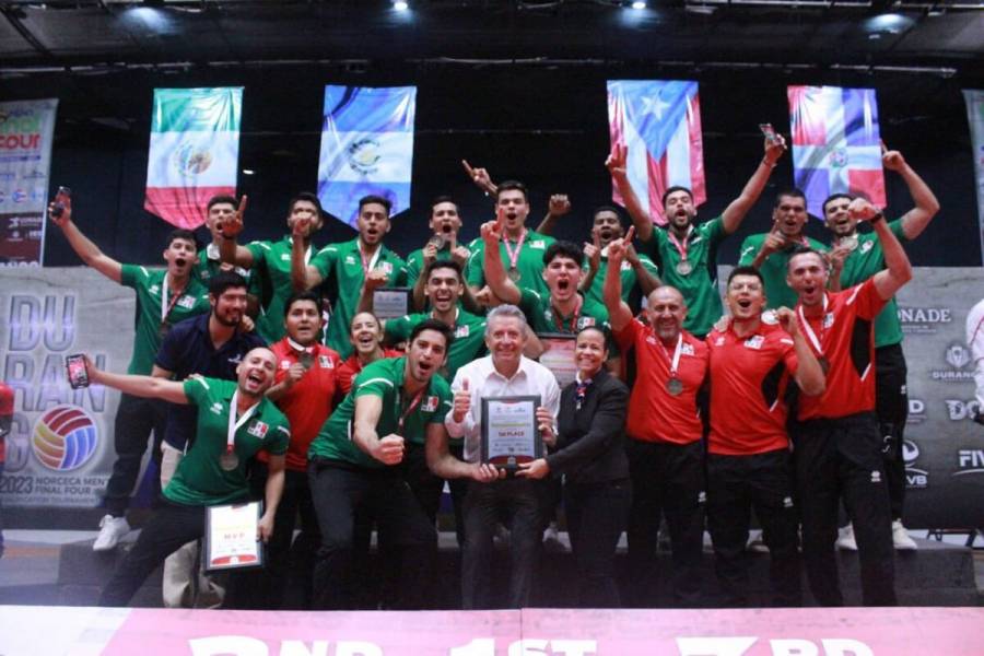 Selecci&oacute;n de voleibol sala conquista Final Four NORCECA Varonil