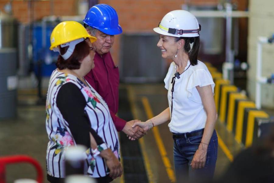 Visita Sheinbaum Planta de Biodiésel de la Central de Abastos