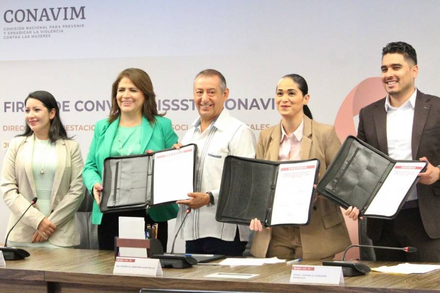 ISSSTE y Conavim firman convenio para atender casos de violencia de género