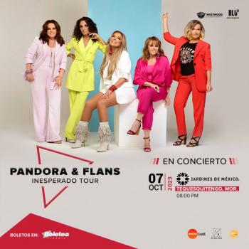 EN UN LUGAR M&Aacute;GICO: FLANS Y PANDORA LLEGAN CON SU  A JARDINES DE M&Eacute;XICO 