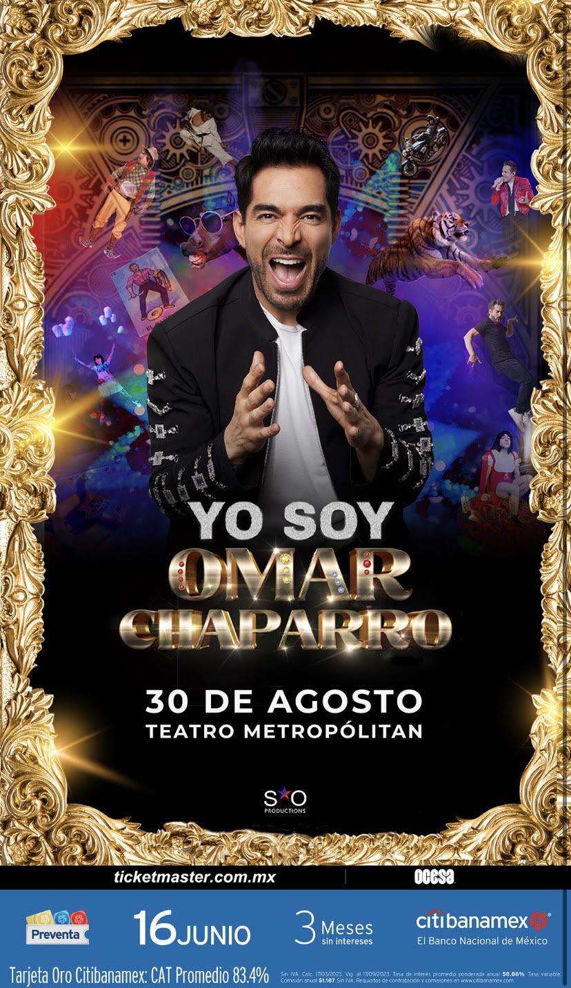 Omar Chaparro presentará un nuevo y divertido show en Ciudad de México