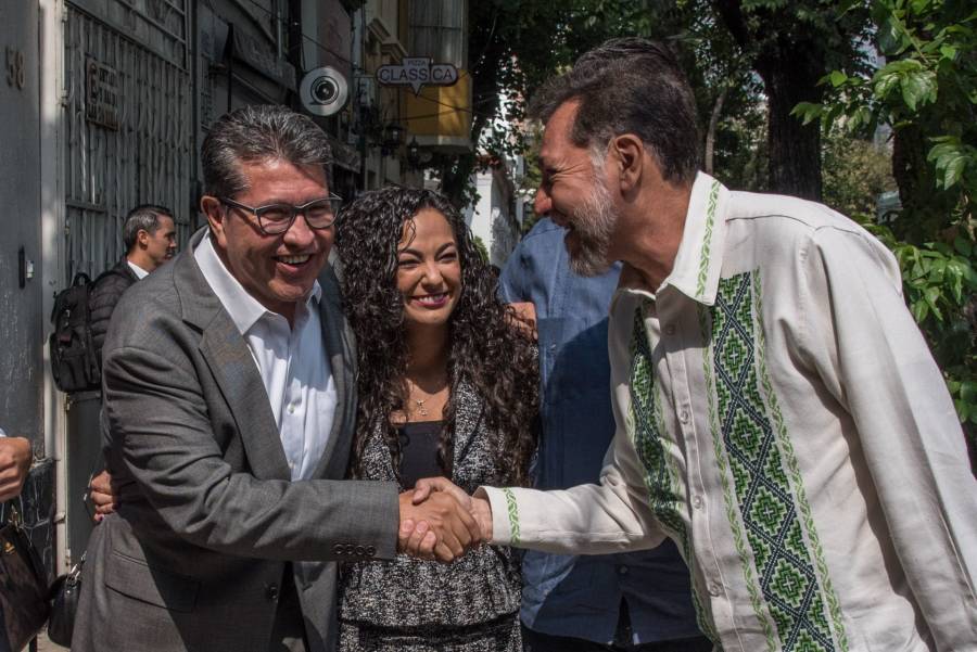 Monreal y Noro&ntilde;a piden financiamiento p&uacute;blico para campa&ntilde;a interna