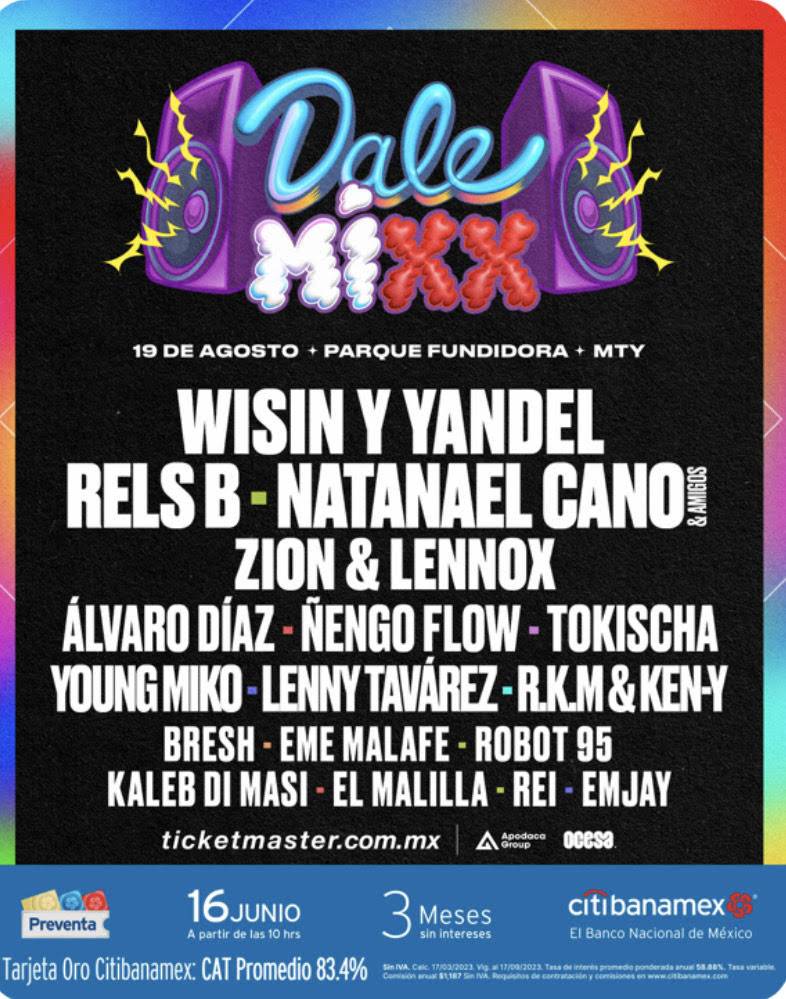 FESTIVAL DALE MIXX 2023 Llega a Monterrey la primera edición del festival DALE MIXX, La Máxima Autoridad Del Perreo En Monterrey.