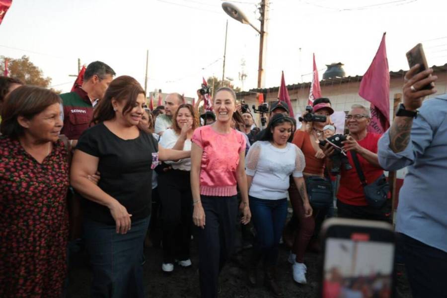 Supervisa Sheinbaum avances de construcciones en predio 