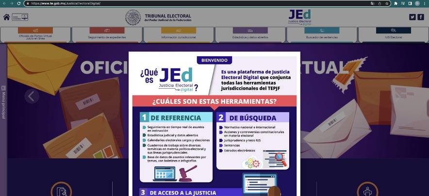 Presenta el Tribunal Electoral la plataforma JEd, para la alfabetización digital