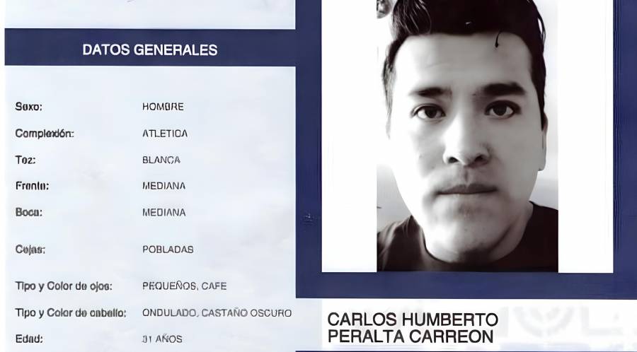 Emiten ficha de búsqueda tras desaparición de Carlos Humberto Peralta Carreón en Xochimilco