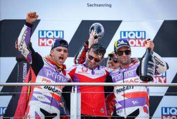 El espa&ntilde;ol Jorge Mart&iacute;n gana GP de Alemania de MotoGP por delante de Bagnaia