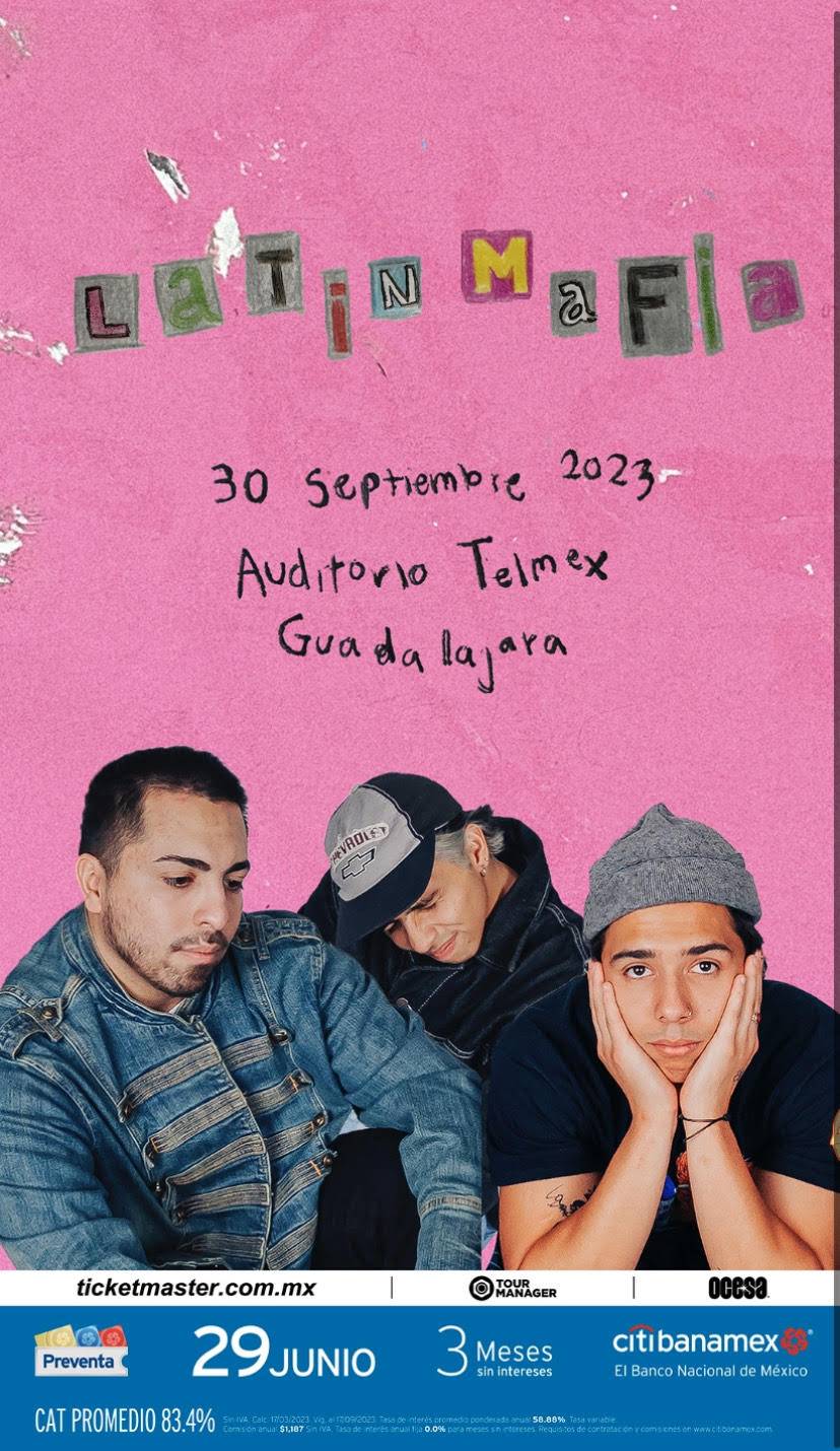 Latin Mafia anuncia show en importante recinto de Guadalajara