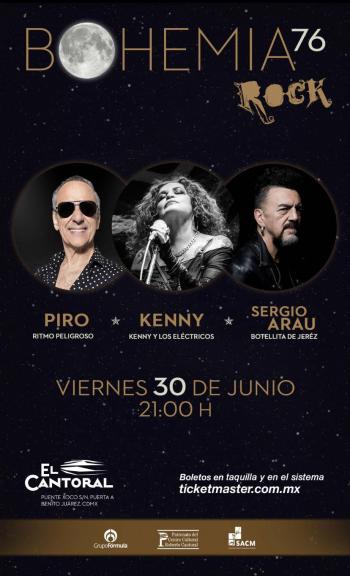 “La Bohemia 76 de El Cantoral  reunirá a tres grandes exponentes del rock mexicano”