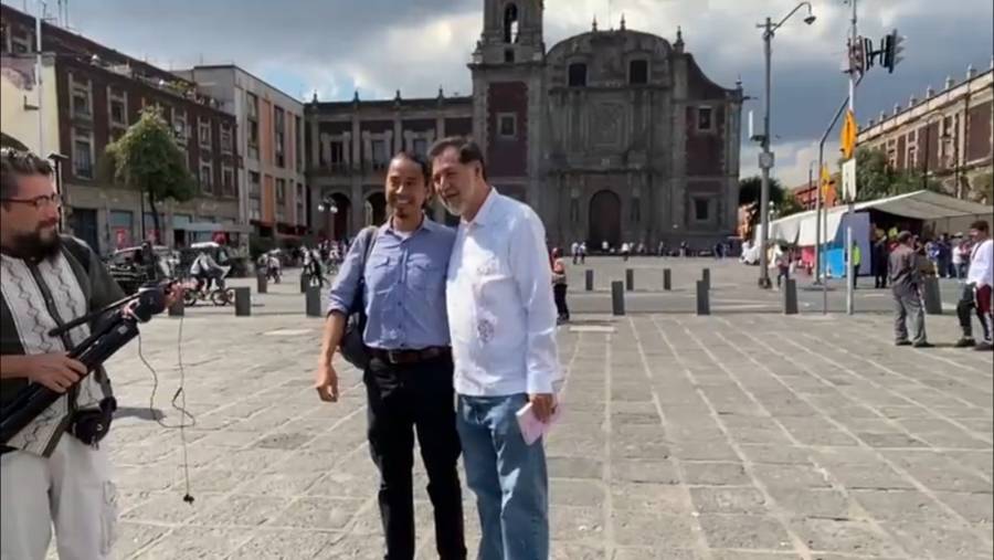 Llegan Corcholatas al Zócalo de la CDMX para festejar el aniversario de la 4T
