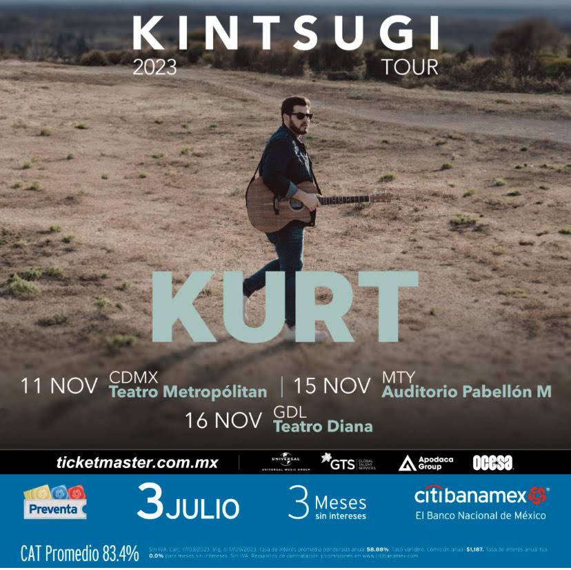 Kurt, el pop que a todos nos gusta, llegará a la CDMX, Guadalajara y Monterrey