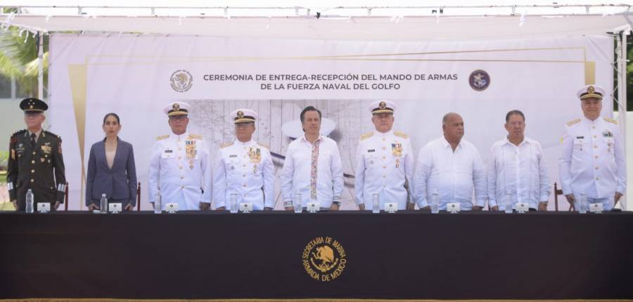 Gobernador recibe al nuevo Mando de Armas de la Fuerza Naval del Golfo en Tuxpan
