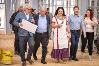 L&oacute;pez Obrador y Batres supervisan obras del Proyecto “Chapultepec: Naturaleza y Cultura”