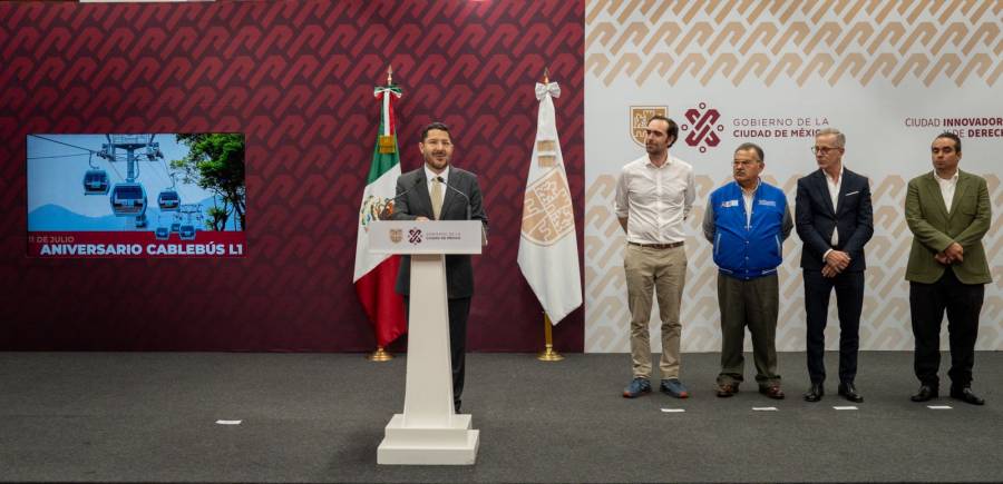 “Sistema Cablebús es una obra de justicia social”: Martí Batres en segundo aniversario de la Línea 1