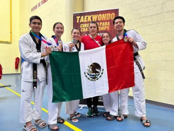 Para taekwondo regresa con 21 medallas de gira por Europa y Oceanía