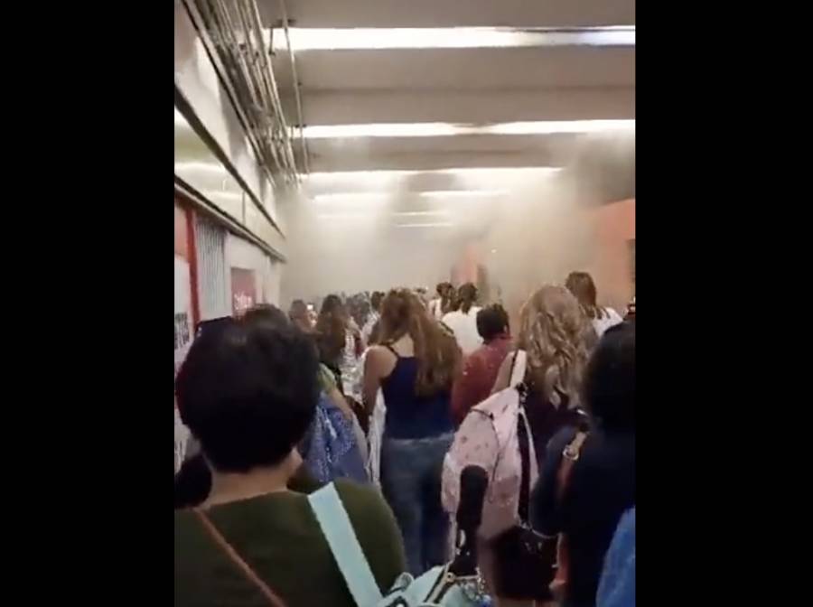 Por presencia de humo, desalojan a usuarios de la estación Hospital General de la Línea 3 del Metro