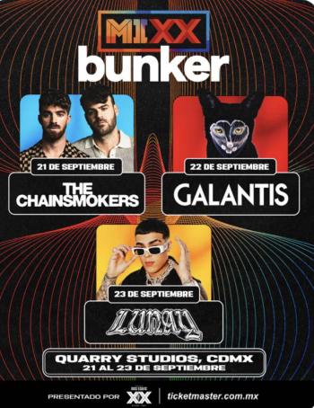 Presenta MIXX Bunker tres d&iacute;as en&eacute;rgicos con los mejores talentos del momento