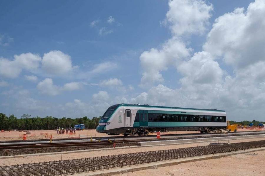 Avanzan las pruebas del primer convoy del Tren Maya