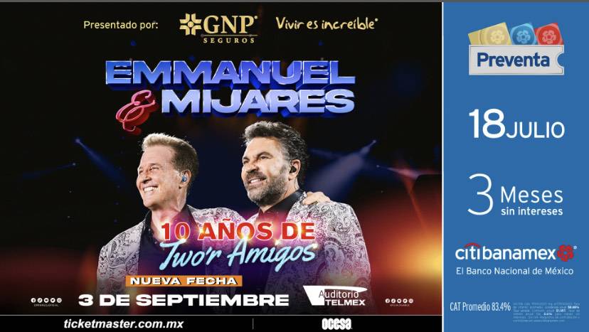 Emmanuel y Mijares en Guadalajara