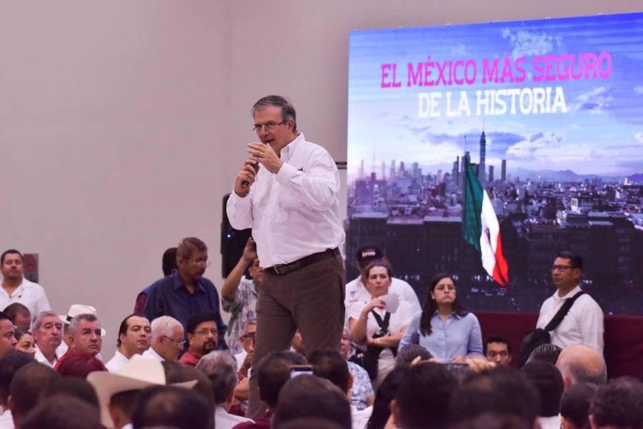 Ebrard dice que mexicanos buscan quien les garantice seguridad
