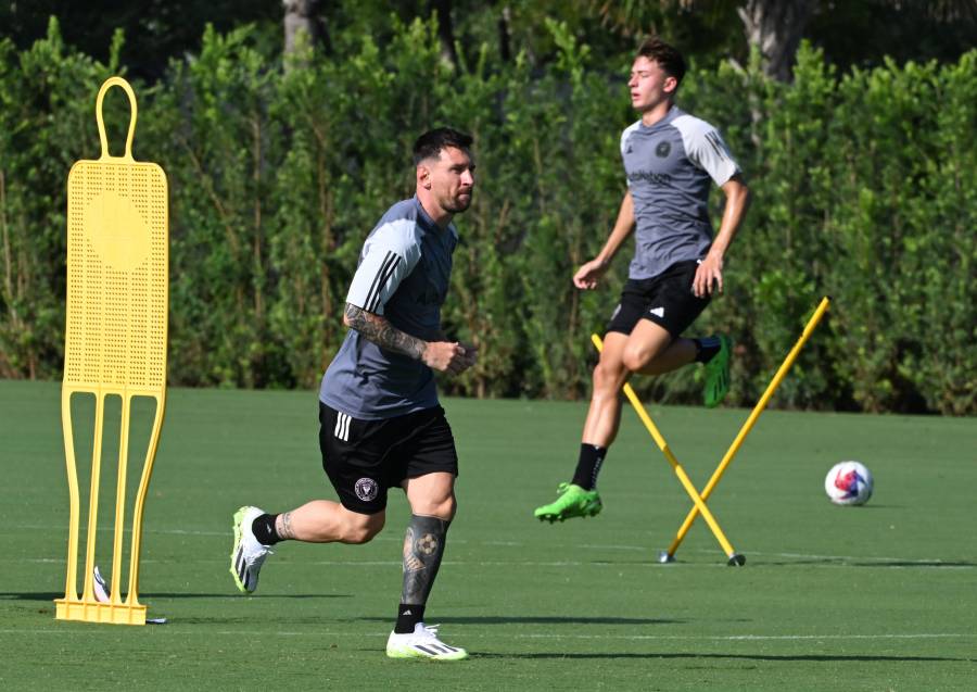 Messi entrena por primera vez con el Inter Miami