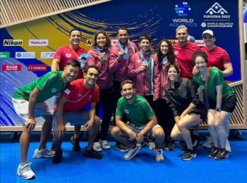 M&eacute;xico brilla en clavados y se lleva la plata en equipos mixtos