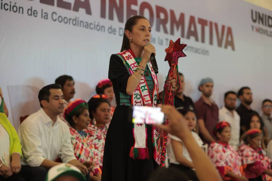 Sheinbaum pide desde SLP defender continuidad de la 4T