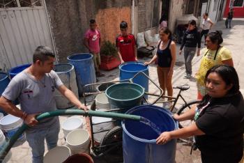 Por obras del Tren Suburbano, anuncian cortes de agua en municipios del Edomex