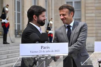 Macron agradece a Boric su 