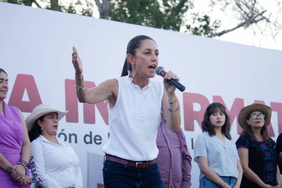 Claudia Sheinbaum en su recorrido en las tierras fronterizas de Ciudad Juárez