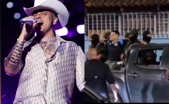 Video de Eduin Caz arriba de una patrulla hondureña se viraliza en redes sociales