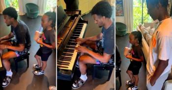 LeBron James muestra video de su hijo tocando piano tras alta del hospital