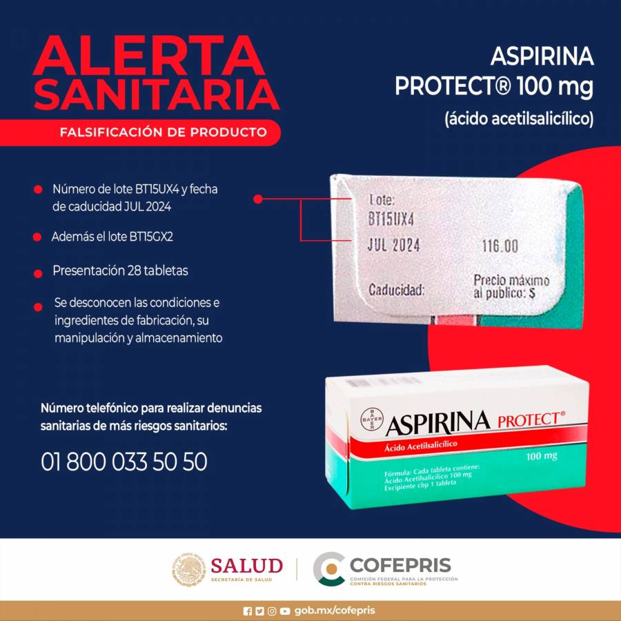 Alerta Sanitaria: Cofepris advierte sobre medicamento falso en el mercado