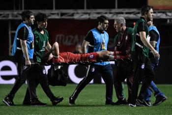 Argentinos Juniors y Fluminense empatan en juego marcado por la lesi&oacute;n de Luciano S&aacute;nchez