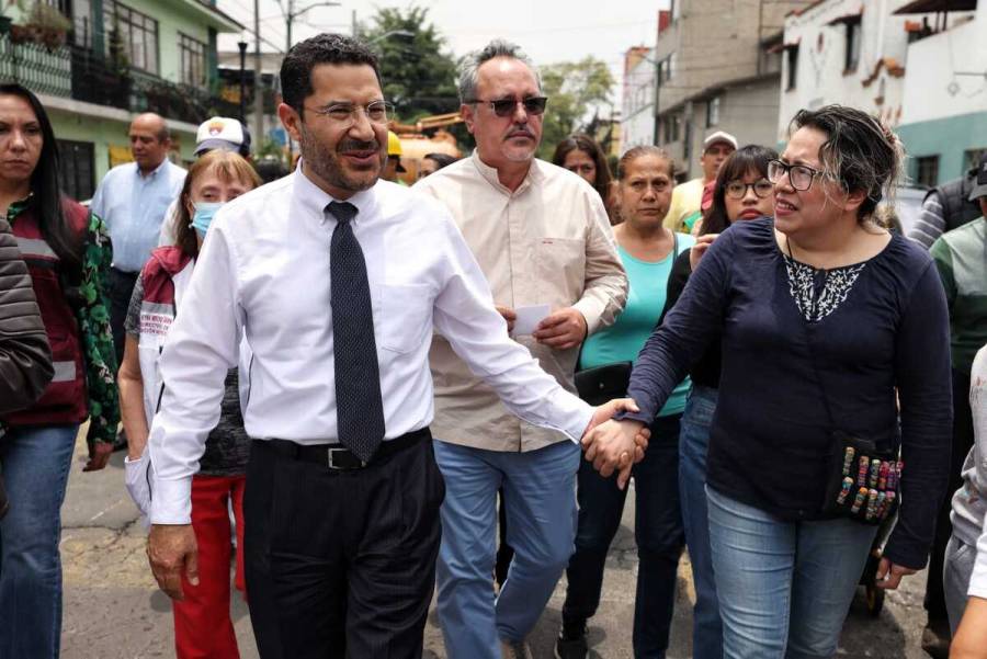 Supervisa Martí Batres acciones de mejoramiento urbano en la Alcaldía Iztacalco