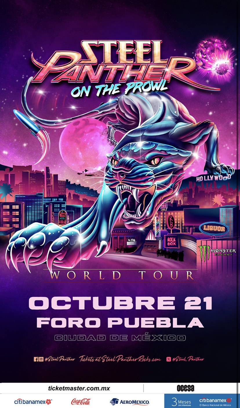 ¡Steel Panther regresa a la Ciudad de México con su On The Prowl World Tour!