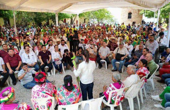 De gira por la Huasteca Potosina, Sheinbaum asegura que 6 millones de mexicanos salieron de la pobreza